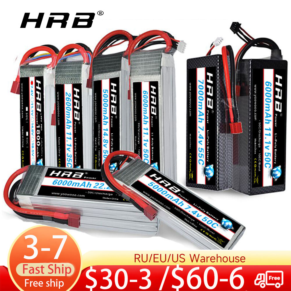 6S Lipo Battery 22.2V 5000Mah - HRB Lipo Battery 2S 3S 4S