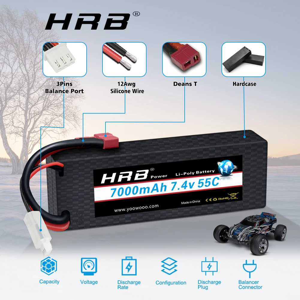 HRB Lipo Battery 2S 3S 4S 6S   - 6S Lipo Battery 22.2V 5000Mah review and price
